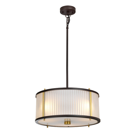 Elstead Lighting DL-CORONA-3P-BAB Corona 3 Light Pendant - Museum Bronze