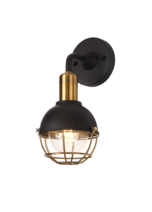 C-Lighting Dode Wall Lamp, 1 Light E27, IP65, Matt Black/Brushed Bronze, 2yrs Warranty - 29273