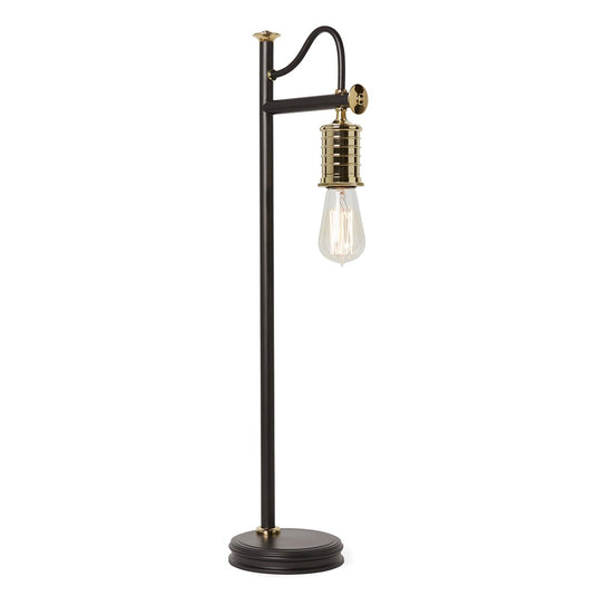 Elstead Lighting DOUILLE-TL-BPB Douille 1 Light Table Lamp - Black/Polished Brass