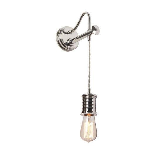 Elstead Lighting  DOUILLE1-PN Douille 1 Light Wall Light - Polished Nickel
