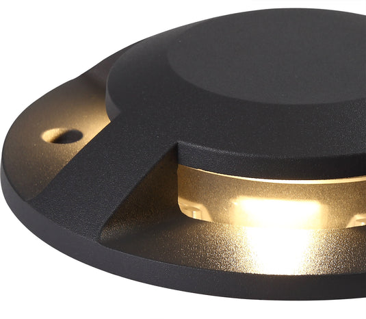 C-Lighting Draco, Above Ground (NO DIGGING REQUIRED) Driveover 4 Light, 4 x 3W LED, 3000K, 256lm, IP67, IK10, Anthracite, 3yrs Warranty - 29257