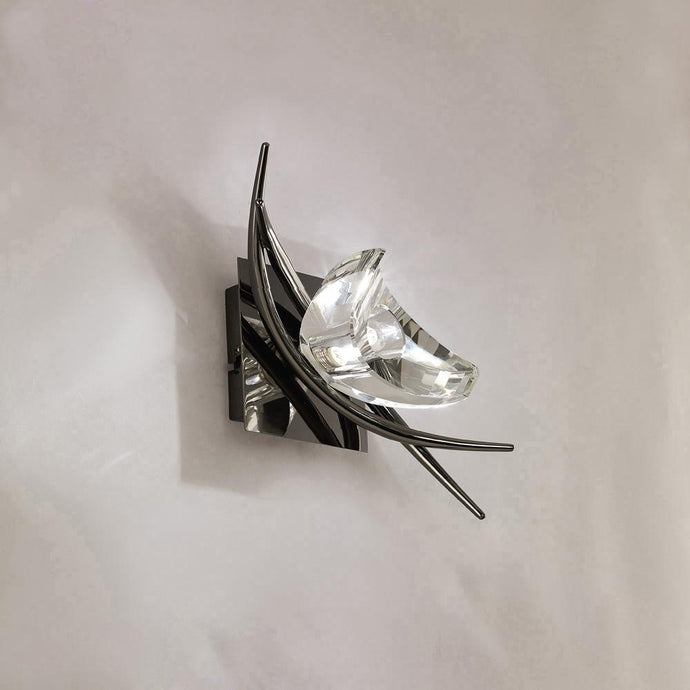 Mantra M1461BC/S Eclipse Wall Lamp Switched 1 Light G9, Black Chrome