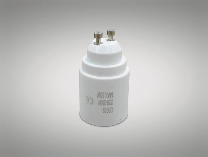 Deco D0229 Deco Elements GU10 to E27 Lamp Socket Converter Maximum Wattage 50W