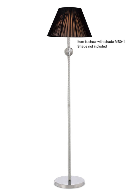 Diyas IL30610 Elena Floor Lamp WITHOUT SHADE 1 Light Polished Chrome/Crystal - 21910