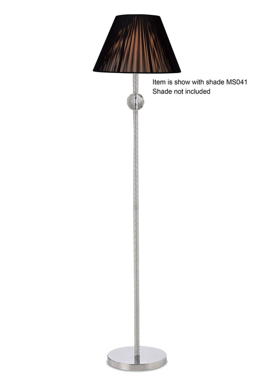 Diyas IL30610 Elena Floor Lamp WITHOUT SHADE 1 Light Polished Chrome/Crystal - 21910