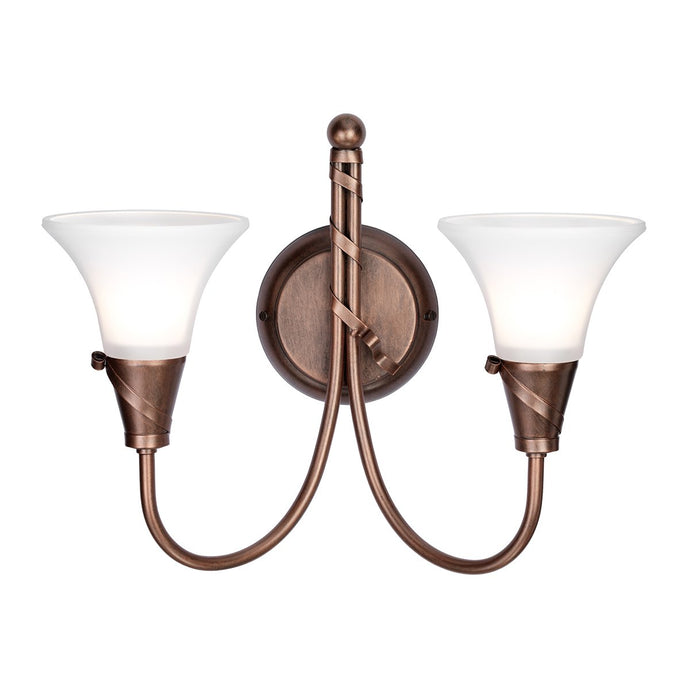 Elstead Lighting EM2-COPPER Emily 2 Light Wall Light - Copper