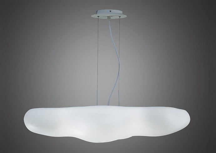 Mantra M1880 Eos Pendant 6 Light E27 Indoor, Matt White/Opal White