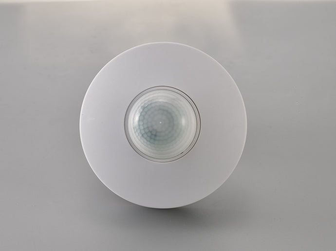 Deco D0065 Espial Surface Mounted  IP20 6m 360 Deg PIR Sensor With Adjustable Time And Lux Level White Finish