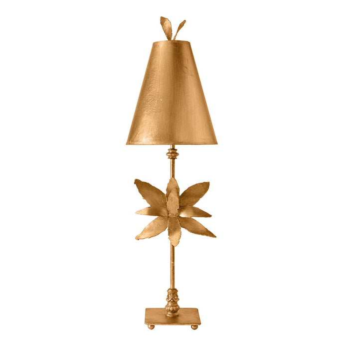 Flambeau FB-AZALEA-TL-GD Azalea 1 Light Table Lamp - Gold Leaf