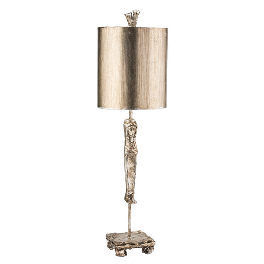 Flambeau FB-CARYATID-S Caryatid 1 Light Table Lamp - Silver
