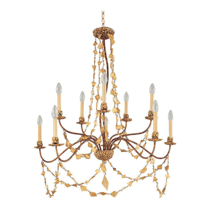 Flambeau FB-MOSAIC10 Mosaic 10 Light Chandelier