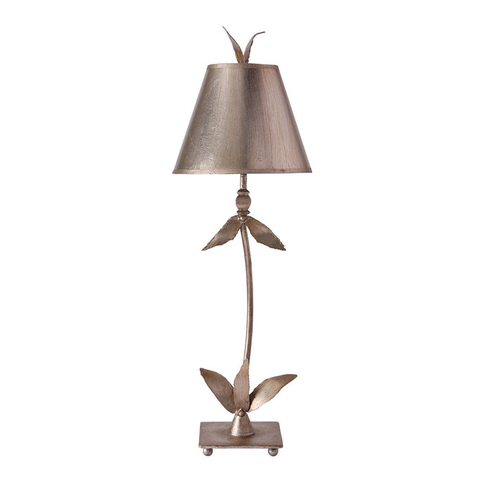 Flambeau FB-REDBELL-TL-SV Red Bell 1 Light Table Lamp - Silver Leaf