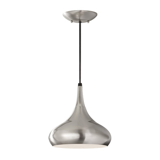 Feiss FE-BESO-P-M-BS Beso 1 Light Medium Pendant  - Brushed Steel