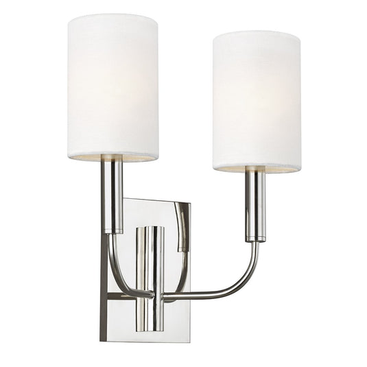 Feiss FE-BRIANNA2-PN Brianna 2 Light Wall Light - Polished Nickel