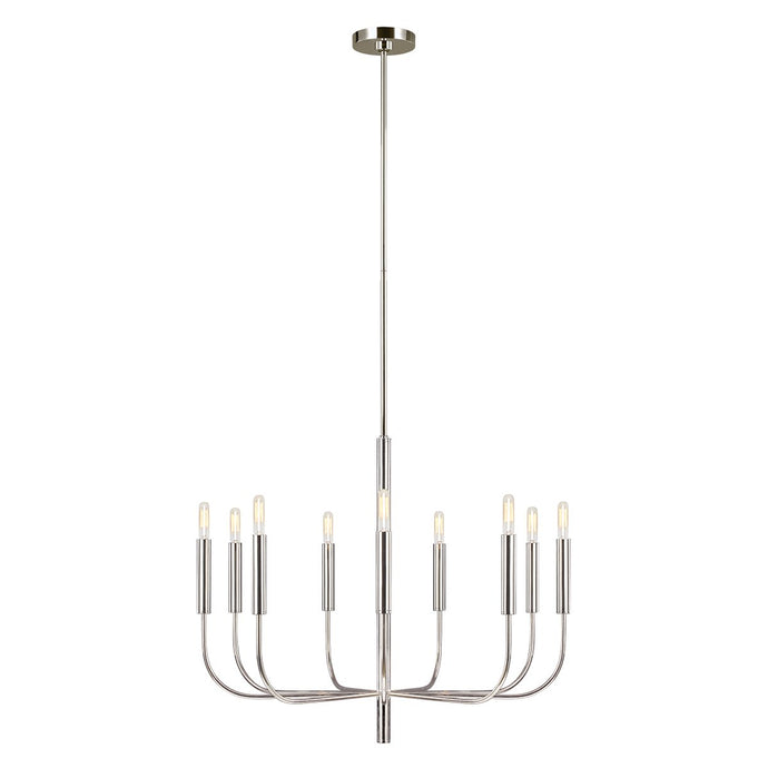 Feiss FE-BRIANNA9-PN Brianna 9 Light Chandelier - Polished Nickel