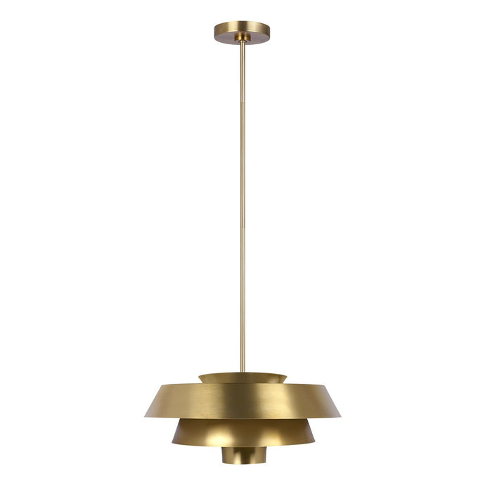 Feiss FE-BRISBIN-BB Brisbin 1 Light Pendant - Burnished Brass