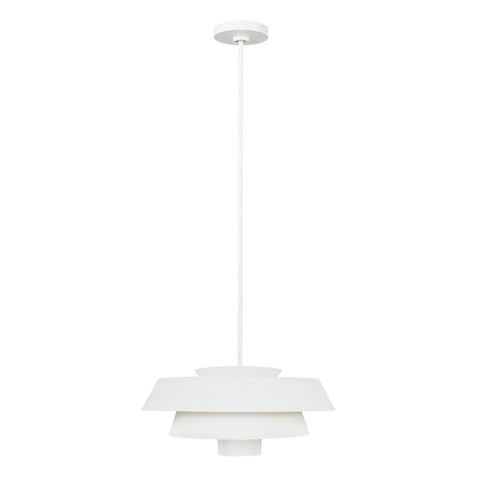 Feiss FE-BRISBIN-MW Brisbin 1 Light Pendant - Matte White