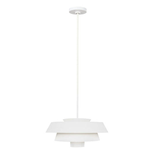 Feiss FE-BRISBIN-MW Brisbin 1 Light Pendant - Matte White