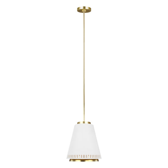 Feiss FE-CARTER-P-B-MW Carter 1 Light Pendant - Style B - Matte White