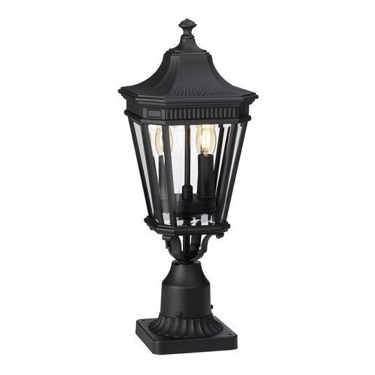 Feiss FE-COTSLN3-M-BK Cotswold Lane 2 Light Medium Pedestal - Black