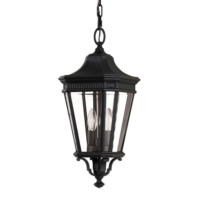 Feiss FE-COTSLN8-M-BK Cotswold Lane 2 Light Medium Chain Lantern - Black