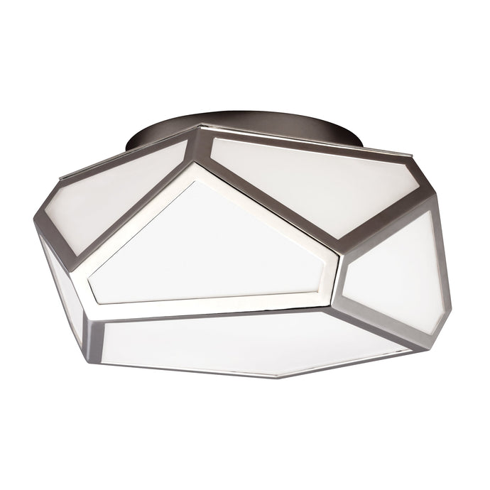 Feiss FE-DIAMOND-F Diamond 2 Light Flush Mount