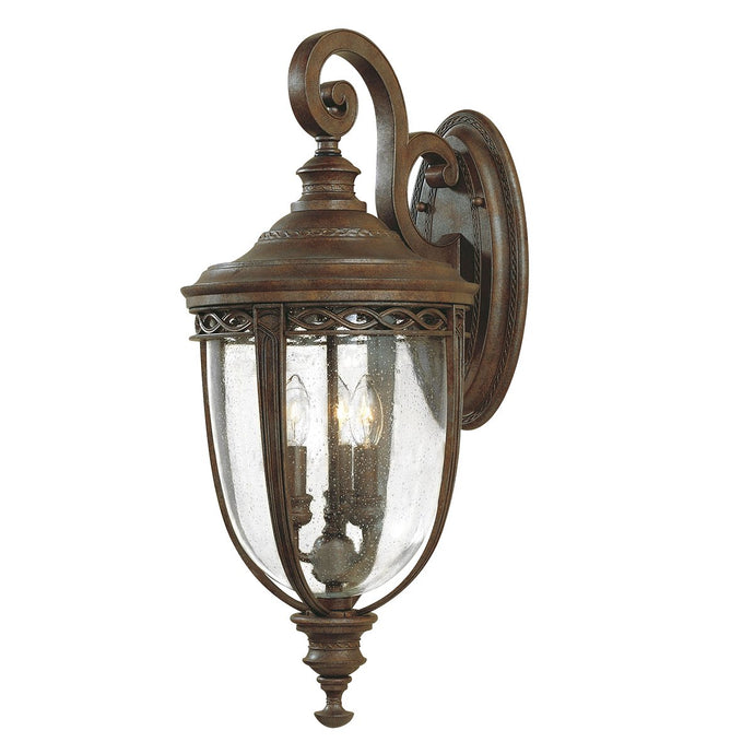 Feiss FE-EB2-L-BRB English Bridle 3 Light Large Wall Lantern - British Bronze