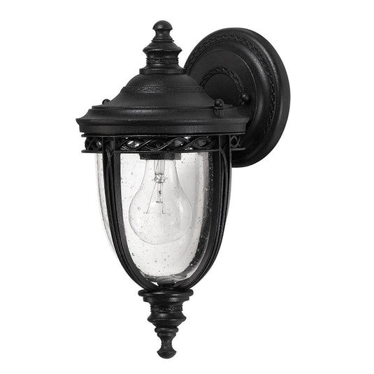 Feiss FE-EB2-S-BLK English Bridle 1 Light Small Wall Lantern - Black