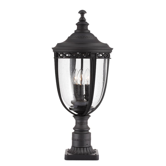 Feiss FE-EB3-L-BLK English Bridle 3 Light Large Pedestal - Black