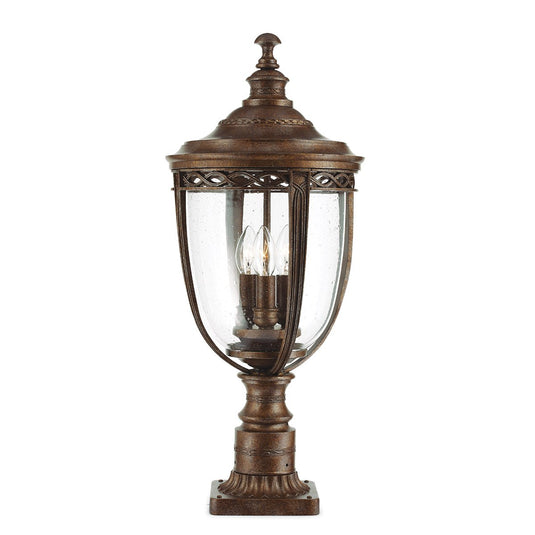 Feiss FE-EB3-L-BRB English Bridle 3 Light Large Pedestal - British Bronze