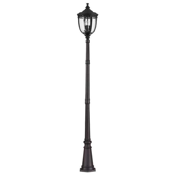 Feiss FE-EB5-L-BLK English Bridle 3 Light Large Lamp Post - Black