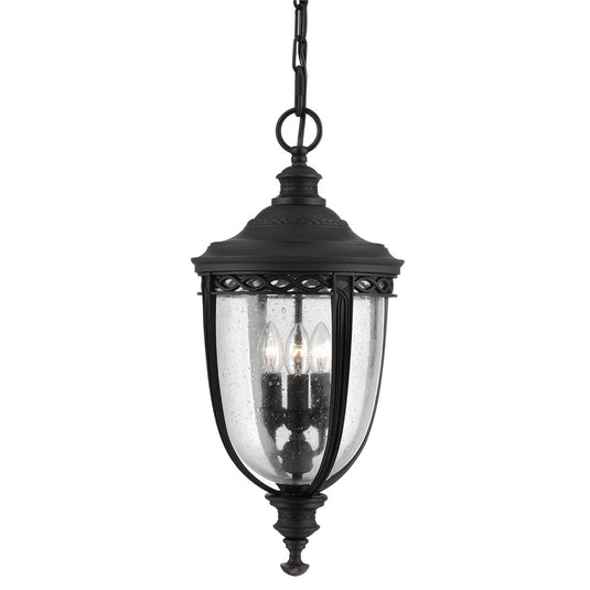 Feiss FE-EB8-L-BLK English Bridle 3 Light Large Chain Lantern - Black