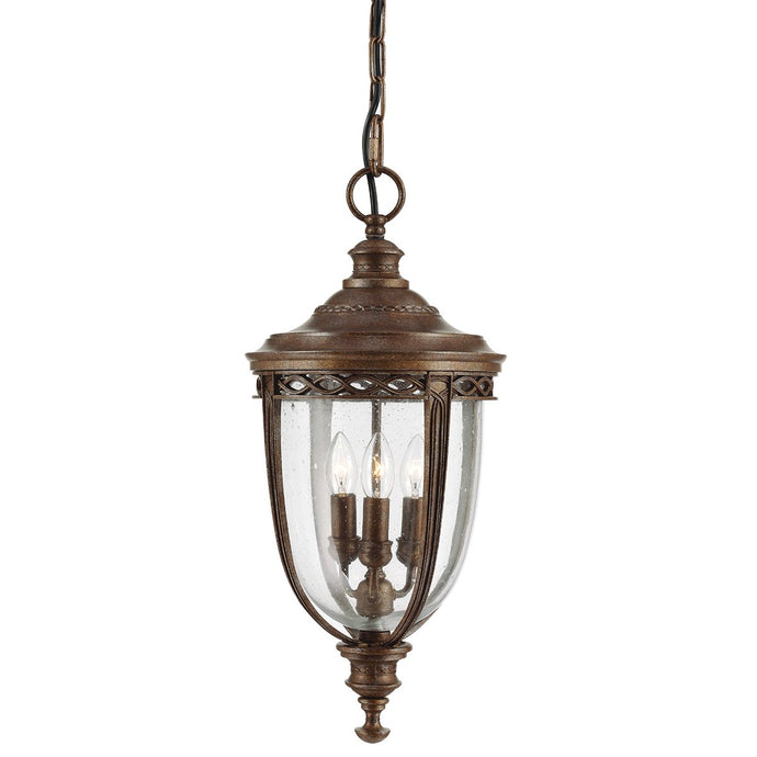 Feiss FE-EB8-L-BRB English Bridle 3 Light Large Chain Lantern - British Bronze