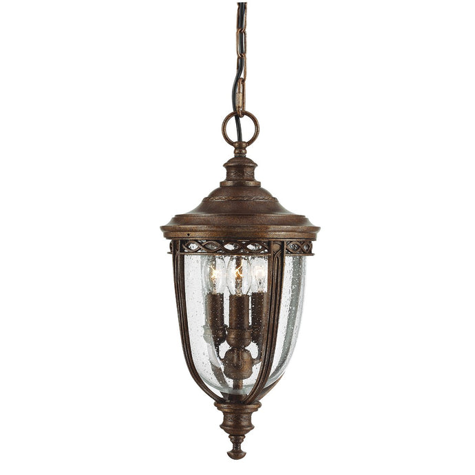 Feiss FE-EB8-M-BRB English Bridle 3 Light Medium Chain Lantern - British Bronze