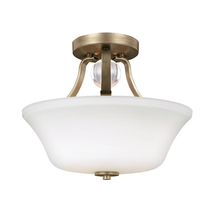 Feiss FE-EVINGTON-SF-SG Evington 2 Light Semi-Flush - Sunset Gold