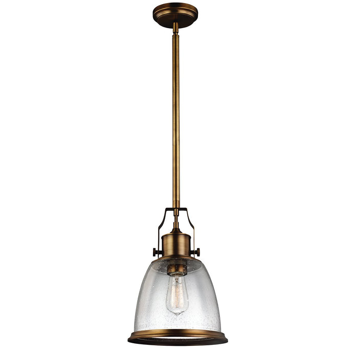 Feiss FE-HOBSON-P-M-AB Hobson 1 Light Medium Pendant Aged Brass