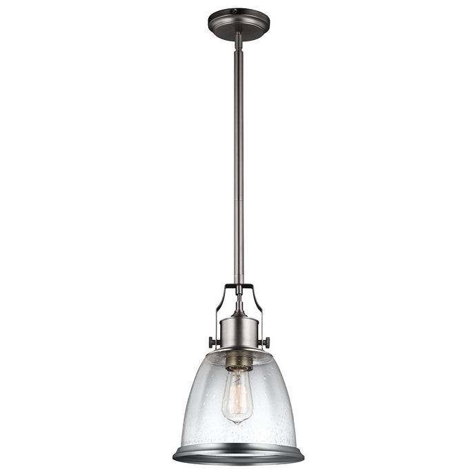 Feiss FE-HOBSON-P-M-SN Hobson 1 Light Medium Pendant Satin Nickel