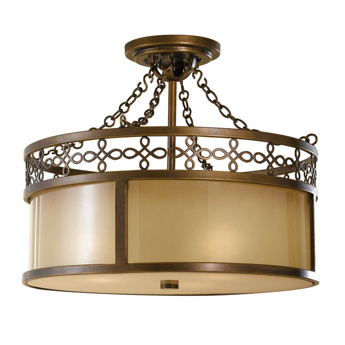 Feiss FE-JUSTINE-SF Justine 3 Light Semi-Flush