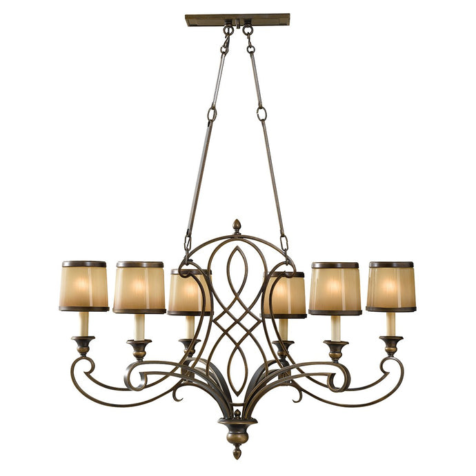 Feiss FE-JUSTINE6-ISLE Justine 6 Light Chandelier