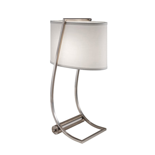 Feiss FE-LEX-TL-BS Lex 1 Light Table Lamp - Brushed Steel