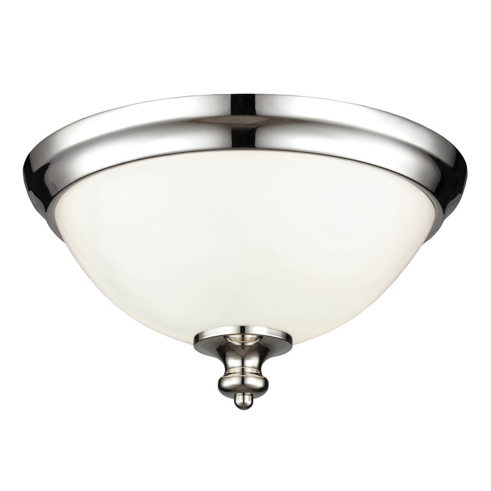 Feiss FE-PARKMAN-F-PN Parkman 2 Light Flush Mount - Polished Nickel