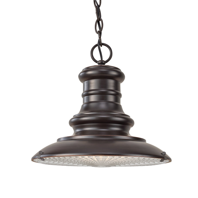 Feiss FE-REDDING8-M-RB Redding Station 1 Light Medium Chain Lantern - Restoration Bronze