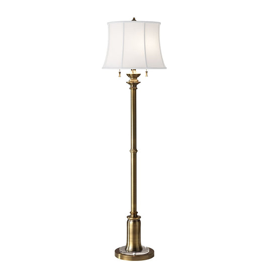 Feiss FE-STATEROOM-FL-BB Stateroom 2 Light Floor Lamp - Bali Brass