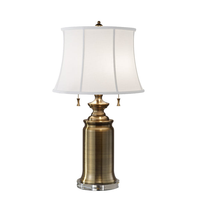 Feiss FE-STATEROOM-TL-BB Stateroom 2 Light Table Lamp - Bali Brass