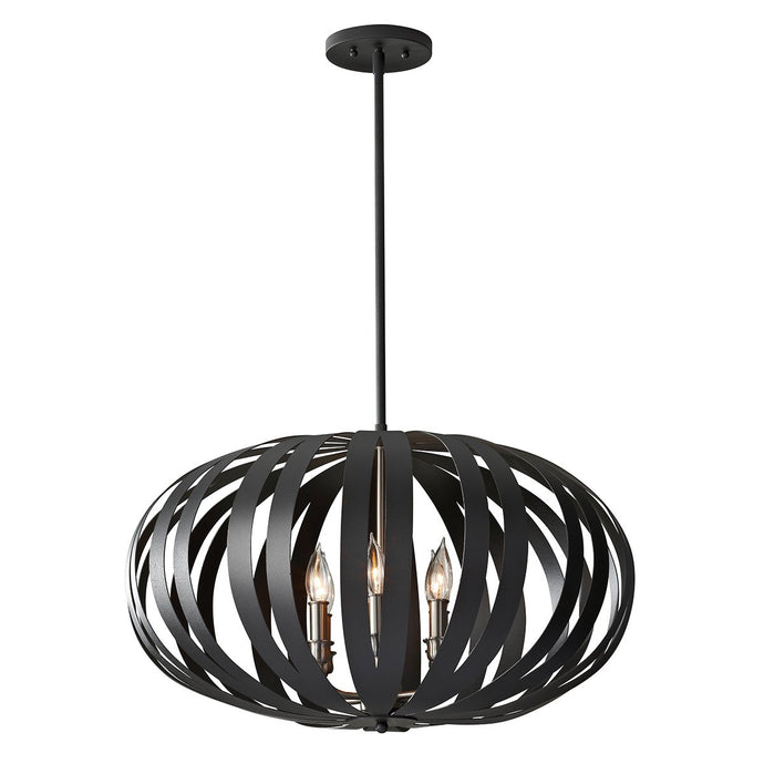 Feiss FE-WOODSTOCK-P-L Woodstock 6 Light Large Chandelier