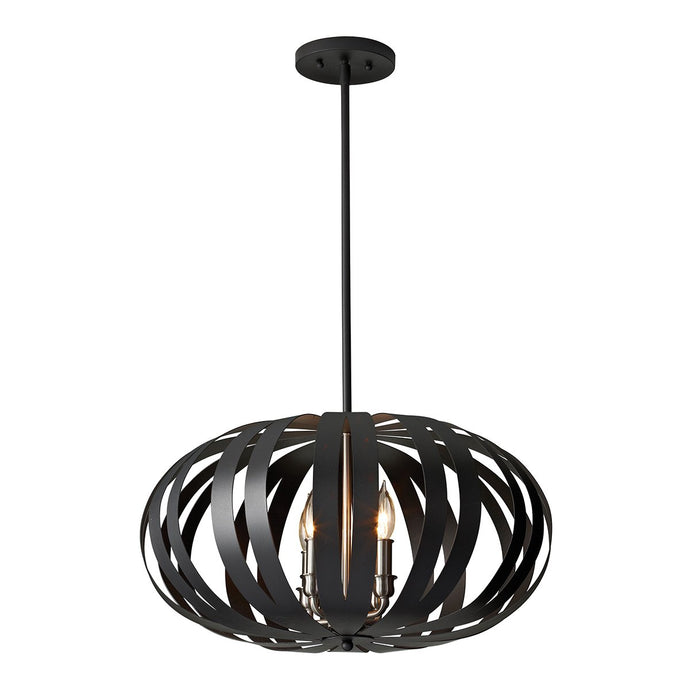 Feiss FE-WOODSTOCK-P-M Woodstock 4 Light Medium Chandelier