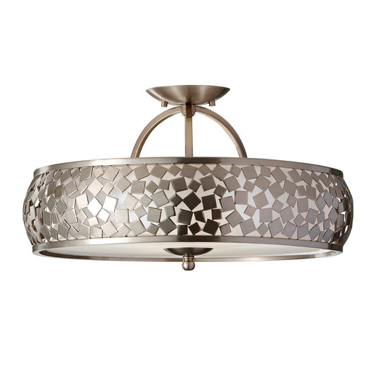 Feiss FE-ZARA-SF Zara 3 Light Semi-Flush Light