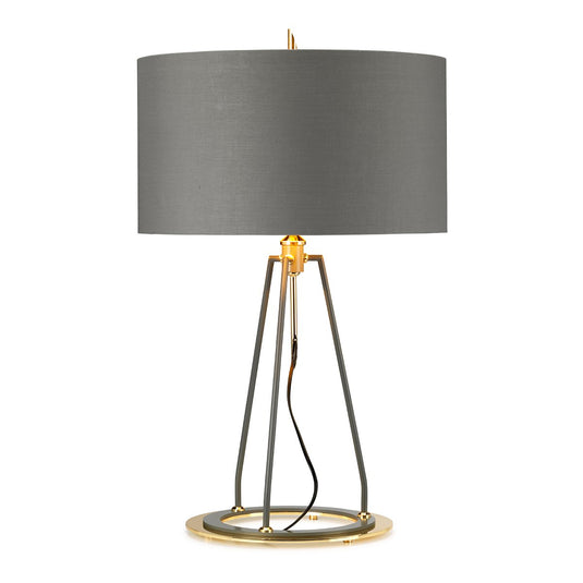 Elstead Lighting FERRARA-TL-GPG Ferrara Table Lamp - Grey and Polished Gold