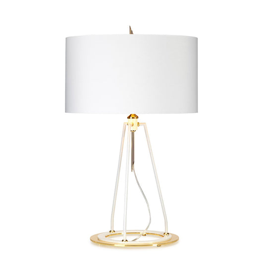 Elstead Lighting FERRARA-TL-WPG Ferrara Table Lamp - White and Polished Gold