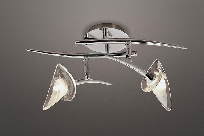 Mantra M0316 Flavia Spot 2 Light G9 With Adjustable Heads, Polished Chrome